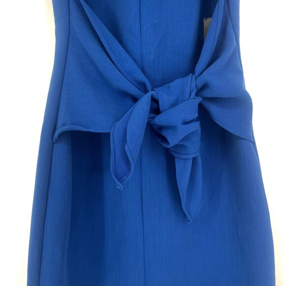 NEW LuLus Aylin Tie-Front Sleeveless Mini Dress sz Small Royal Blue - Picture 8 of 13